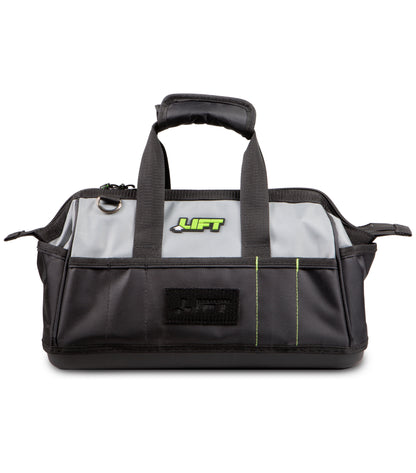 LIFT Safety LIFT HAULER PRO-SERIES Wide Open Tool Bag (waterproof base, ballistic shell, glove-friendly zippers)