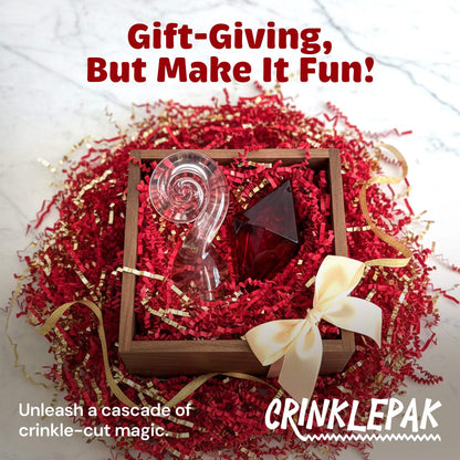 10lb Red Gold Metallic Crinkle Paper