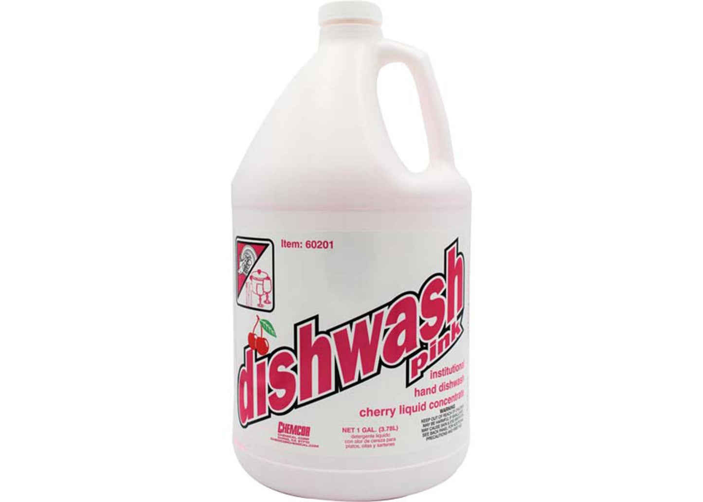 Chemcor Dishwash Pink Liquid Hand Dish Washing Detergent - Case or Pail