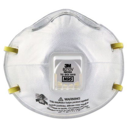 3M N95 Particulate Respirator With Cool Flow Valve - 10/bx