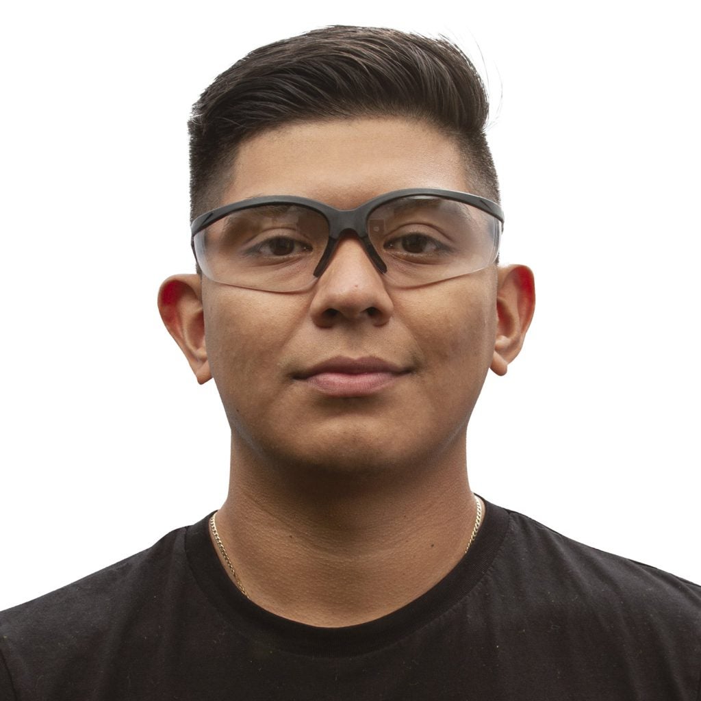 Cordova Boxer™ Safety Glasses, Extendable Temples, Dual Wrap-Around Scratch-Resistant Lens, Black Frame, Choose Clear or Gray or Indoor/Outdoor Lens