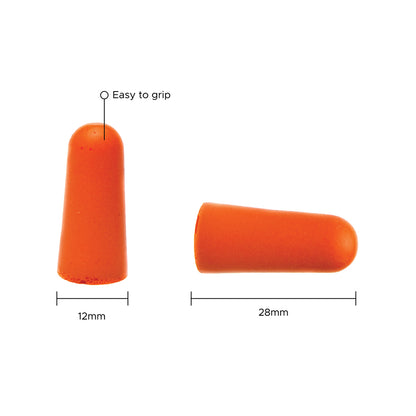 Orange Foam PU Ear Plugs NRR 32 dB - 200 pairs per box — FREE SHIPPING*