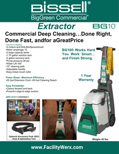 BG10 Bissell Commercial Carpet Shampooer / Extractor — FREE SHIPPING*