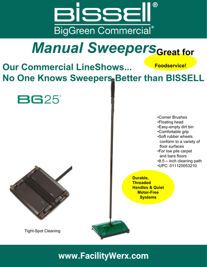Bissell Commercial Manual Sweeper — Select from 4 Models — FREE SHIPPING*