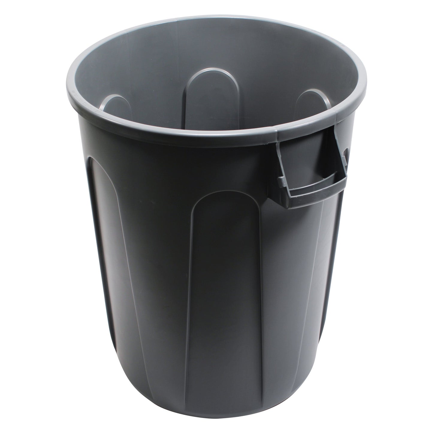 Performance Plus™ 44 Gallon Round Waste Receptacle w/Venting Channels for Easier Bag Removal, Gray - 1/ea