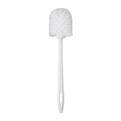Rubbermaid Commercial Products 15" Toilet Bowl Brush, Plastic Handle, Polypropylene Fill, White - 1/ea
