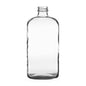 Clear Sample Collection Bottles - 32oz Clear Glass Bottles with Black Phenolic Caps - 12/cs