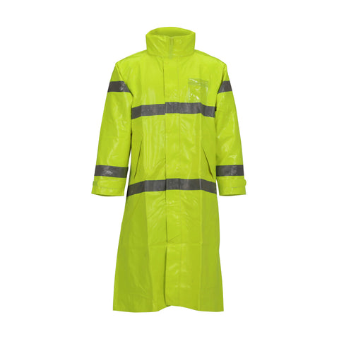 C53122 Tingley Comfort-Brite® FR (47"-52") Long Jacket, Highly Visible, Flame Resistant, Lightweight, Florescent Yellow-Green, Attached Hood (Shipping Included - Continental U.S.)