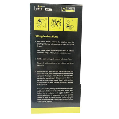 Cordova Encore™ Orange Foam PU Ear Plugs NRR 33 dB - 200 pr/bx