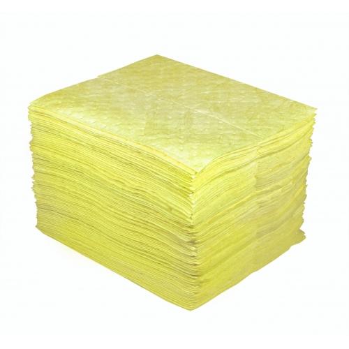 Sellars TOOLBOX® Meltblown Hazmat Sorbent Pads, Yellow - 100 per pack