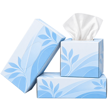 2-ply Facial Tissue, White, Select Flat or Cube Box — CA & NV ONLY — Free Shipping
