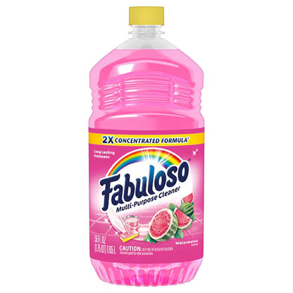 Fabuloso® 2X Concentrated Multi-Purpose Cleaner, Watermelon Scent, 56 fl oz Bottle - 6/cs
