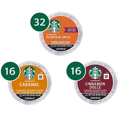 Starbucks® K-Cup Fall Variety Pack - 64/cs