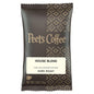 Peet's Coffee House Blend Ground Coffee, Dark Roast, 2.5 oz Portion Packs- 18/cs