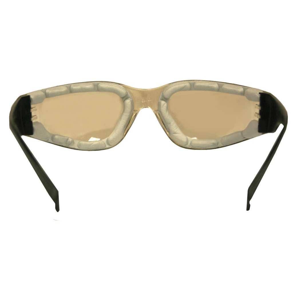 Cordova Bulldog Pro-Framers™ Safety Glasses, Single Wrap-Around Scratch-Resistant Lens w/EVA FOAM SEAL, Vented Anti-Fog, Choose Your Lens