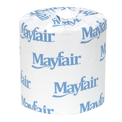 MAYFAIR® 2-PLY Universal Bath Tissue, Sheet Size: 4.5" W x 3.75"L, Embossed, Septic Safe, 500 sht/rl - 96/cs