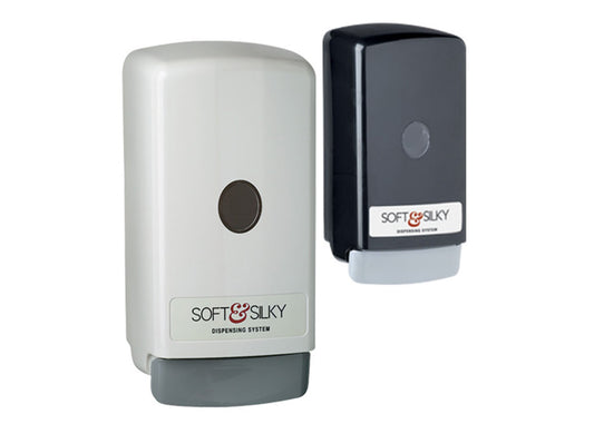 Soft & Silky Push Style Soap & Hand Sanitizer Dispenser, For Use With Universal Bag-in-Box BIB & Health Guard® "Boxless" Refills