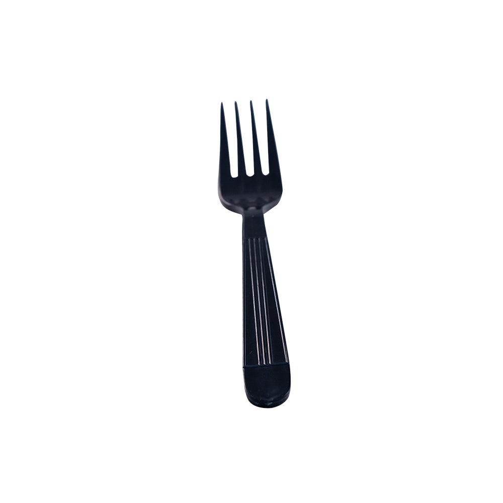Heavyweight Disposable Fork, Plastic, Black - 1000/cs
