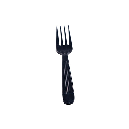 Heavyweight Disposable Fork, Plastic, Black - 1000/cs