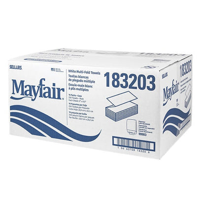 MAYFAIR® White Multi-Fold Towel - 4000/cs