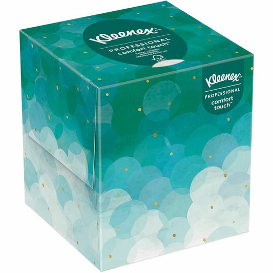 Kleenex Boutique White Facial Tissue, 2-Ply, Pop-Up Cube Box, 95 tissues per box - 6 Boxes per Pack