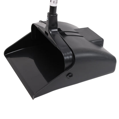 Performance Plus™ Lobby Dust Pan w/ 36" Metal Handle, Black - 1/ea