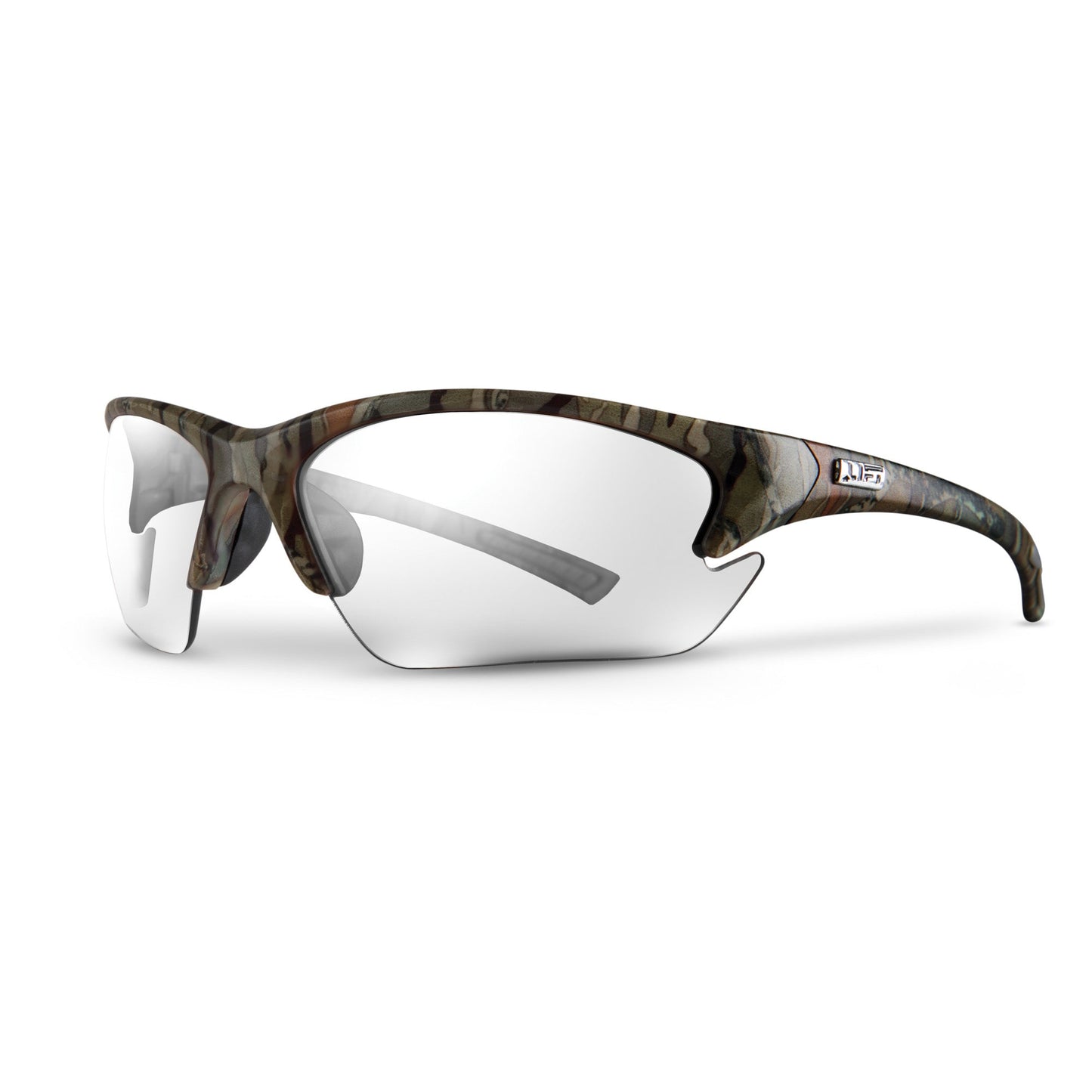 LIFT Safety QUEST Safety Glasses - Camo - Choose Clear, Smoke, or Amber Lens