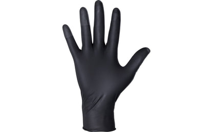 SAS Raven® Patriot Powder-Free 7 Mil Exam Grade, ASTM D6978 Fentanyl, Disposable Nitrile Gloves, Black, 100/bx - 10 bx/cs