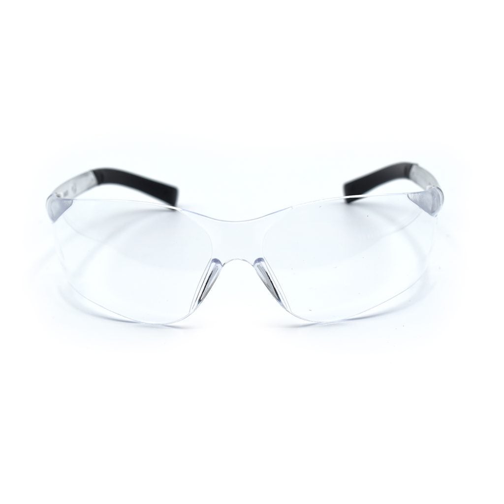 Cordova DANE™ Safety Glasses, Single Wrap-Around Scratch-Resistant Lens, Flexible Rubber Temples, Choose Clear or Gray or Indoor/Outdoor Lens