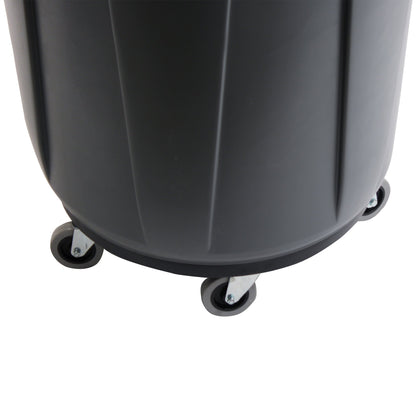 Performance Plus™ UNIVERSAL DOLLY for 32, 44, 55 Gal Round Waste Receptacles, Black - 1 Dolly