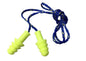 Cordova Encore™ Yellow Reusable TPR Ear Plugs w/Blue Textile Cord, NRR 27 dB - 100 pr/bx