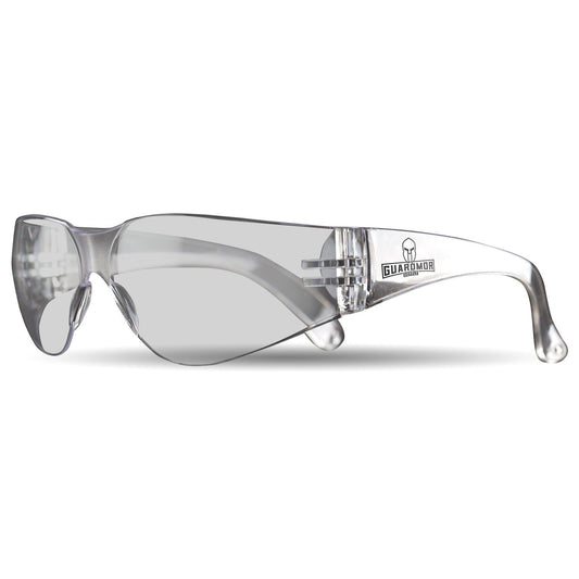 GUARDMOR Safety Glasses - Choose Clear or Smoke Lens - 12 Pack