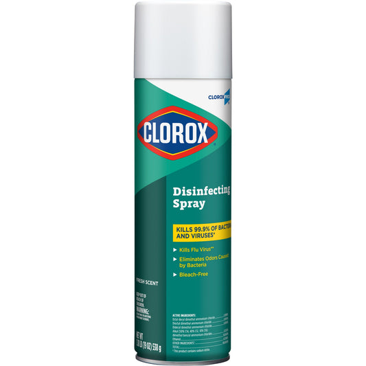 CloroxPro® Clorox® Disinfecting Spray, Fresh Scent, 19 oz. Aerosol - 12/cs