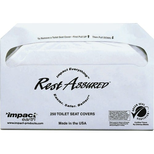 Impact Products Rest Assured Toilet Seat Covers, Half-Fold, 5000/cs