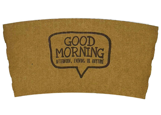 Empress™ Hot Cup Sleeves, Good Day Print - 1000 per case