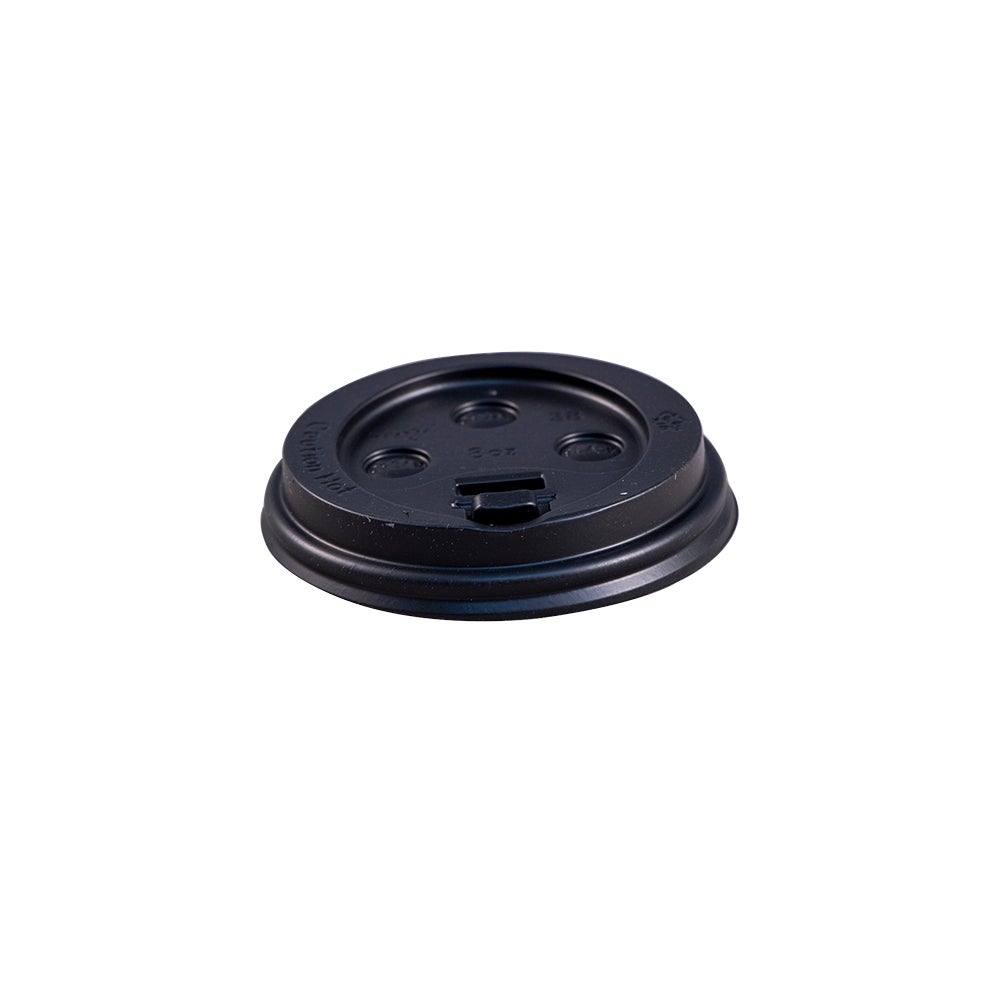 Empress™ Dome Lid for Paper Hot Cups, Black (2 sizes available) - 1000/cs
