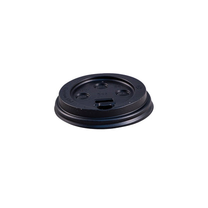 Empress™ Dome Lid for Paper Hot Cups, Black (2 sizes available) - 1000/cs