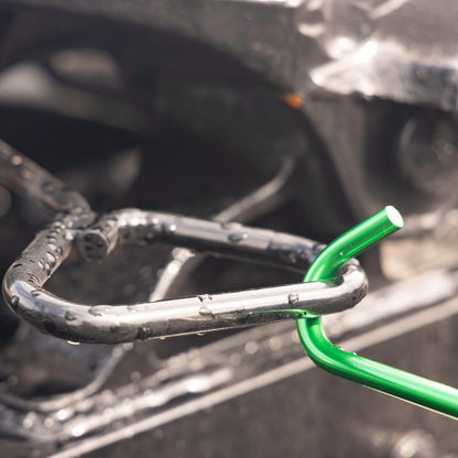 RoadPro® 5th Wheel Pin Puller, 31.5" Long, Brushed Aluminum, Green: 6/pk or 24/pk