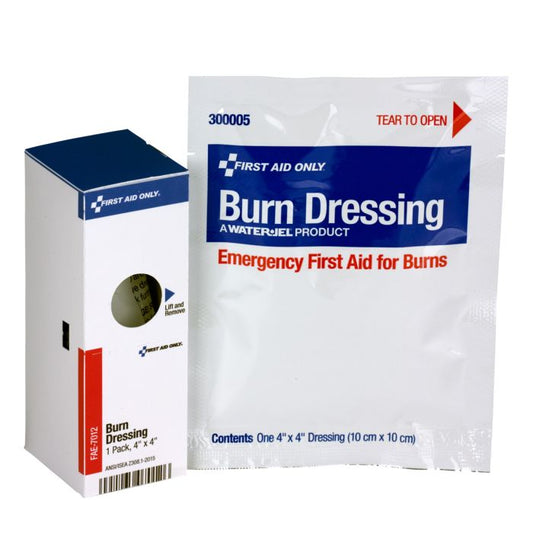 FAE-7012 SmartCompliance First Aid Kit Refill, Burn Dressing, 4" x 4" - 1/bx