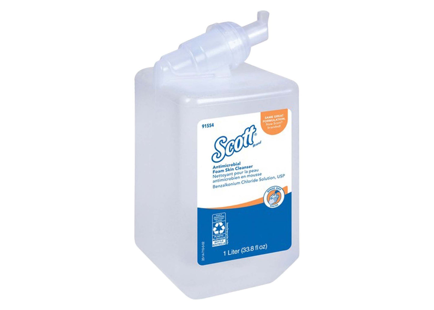Scott® Antimicrobial FOAM Skin Cleanser, Cassette Refill for Scott® or Kimberly Clark Manual Skin Care Dispensers - 6/cs