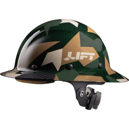 LIFT Safety DAX Jungle Carbon Fiber Full Brim Hardhat