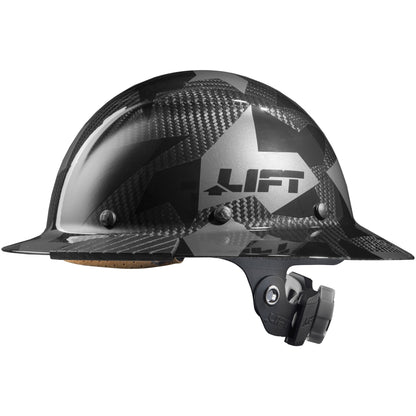 LIFT Safety DAX Carbon Fiber Camo Full Brim Hardhat