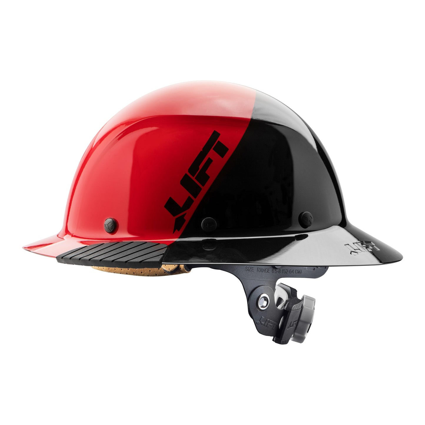 LIFT Safety DAX Fifty/50 Red Full Brim Hard Hat