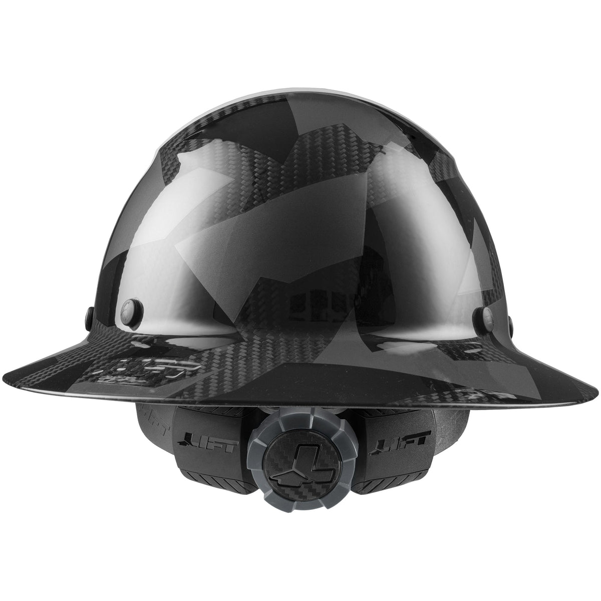 LIFT Safety DAX Carbon Fiber Camo Full Brim Hardhat