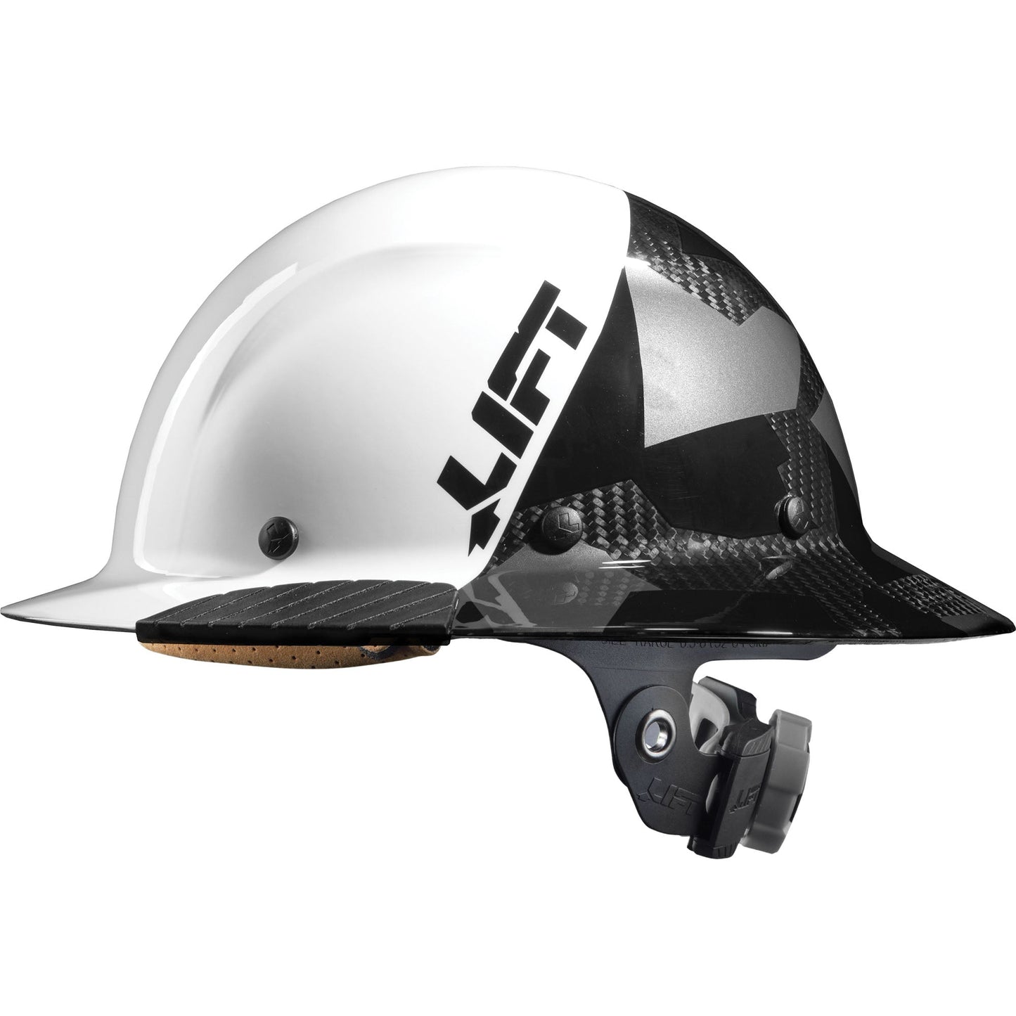 LIFT Safety DAX Carbon Fiber Camo Full Brim Hardhat