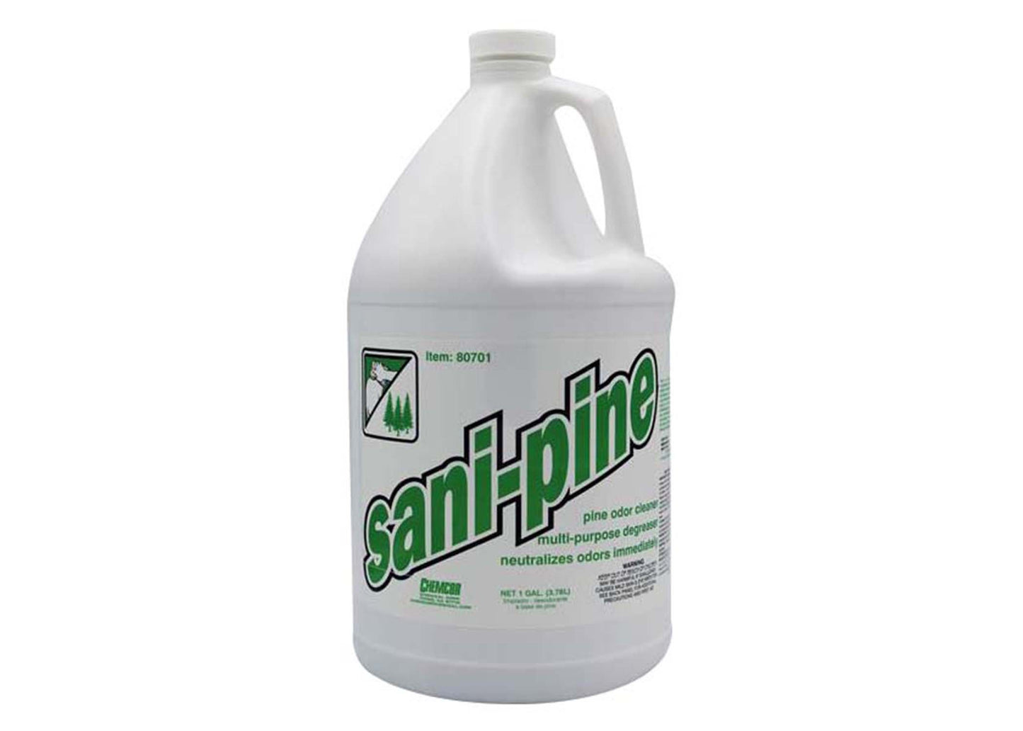 Chemcor Sani-Pine Multipurpose Pine Cleaner, Degreaser and Deodorizer, Pine Fragrance, Gallon - 4/cs