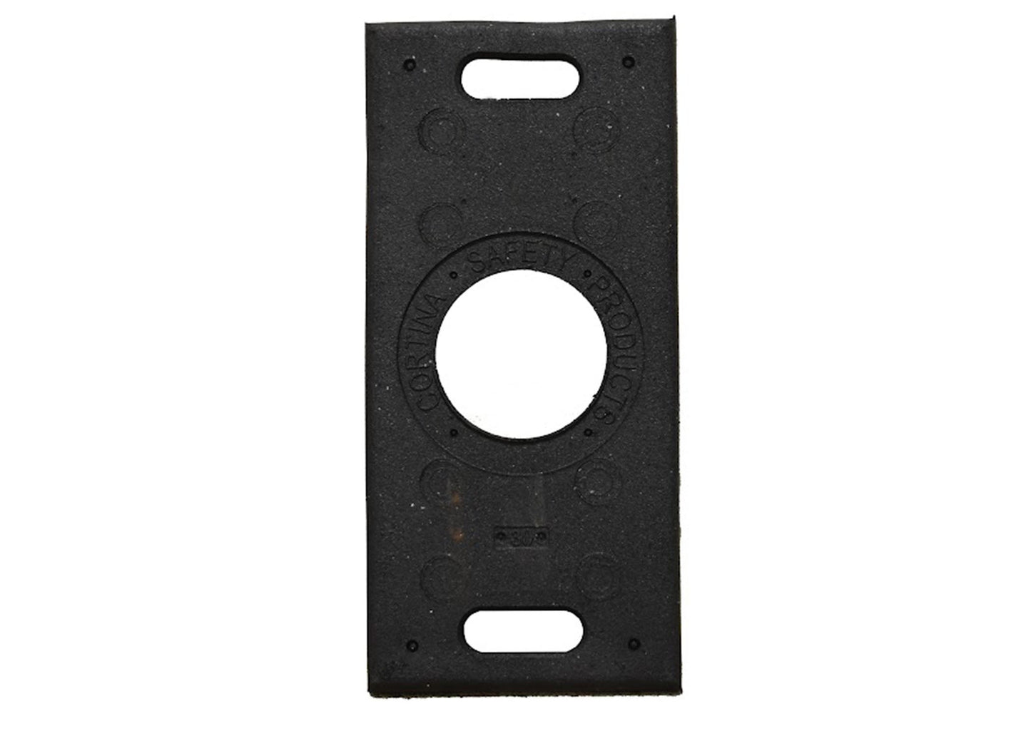 CORTINA Recycled Rubber CHANNELIZER Base, 30 lbs - OSHA, Rectanglular