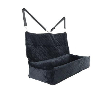 Huntley Pet Dog Car Seat for Large Dogs, Pet Booster Back Seat Bed, Black