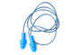 Cordova Encore™ Blue Metal-Detectable TPR Ear Plugs w/Blue PVC Cord, NRR 27 Db - 100 pr/bx