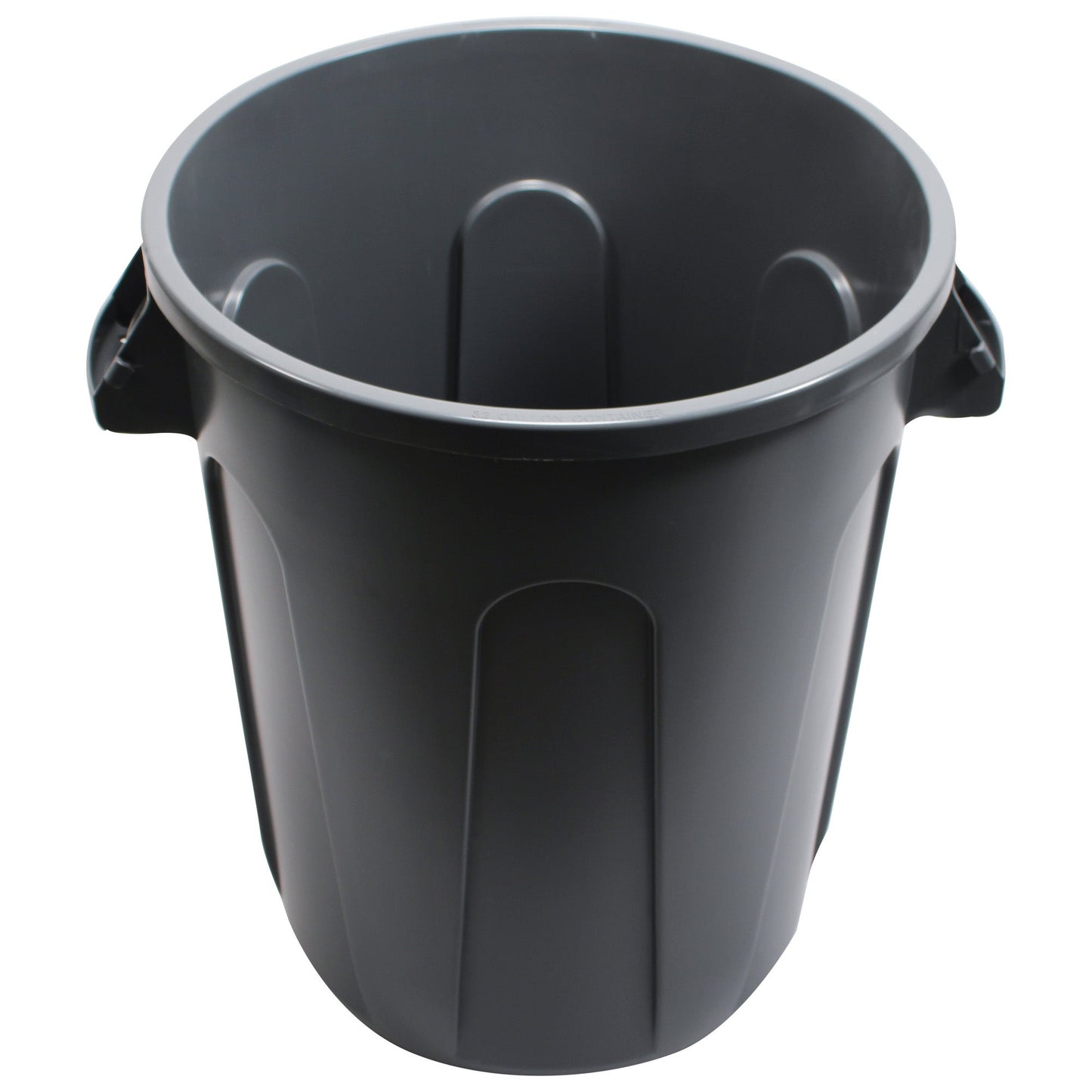 Performance Plus™ 32 Gallon Round Waste Receptacle w/Venting Channels for Easier Bag Removal, Gray - 1/ea